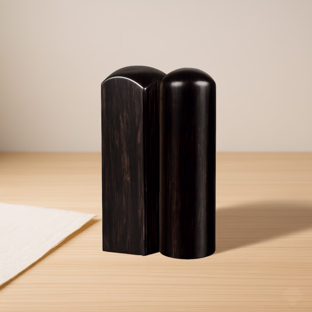 天然非洲黑檀印章