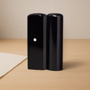 天然黑牛角印章