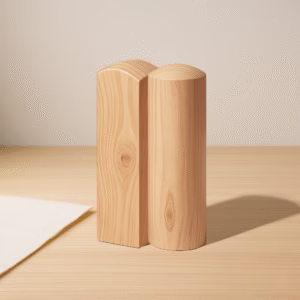 天然紅龍柏印章