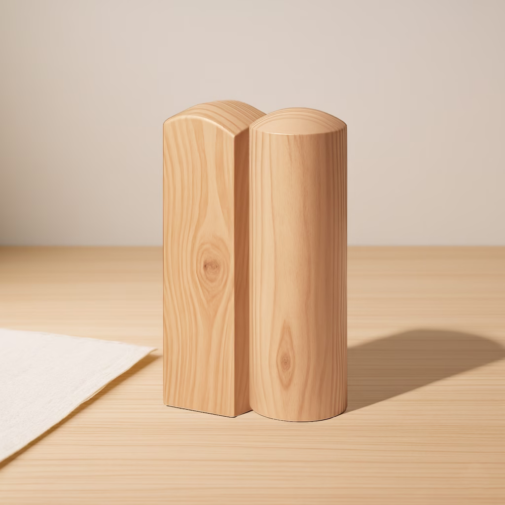 天然紅龍柏印章