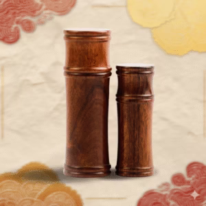 天然紫檀竹節形筒印