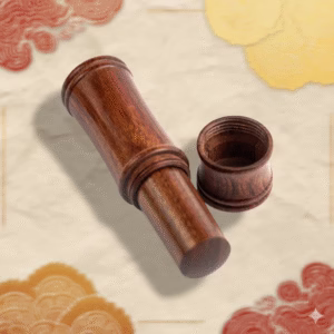 Alternative view of 天然紫檀竹節形筒印