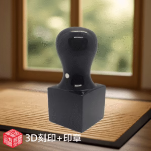 天然黑牛角公司章3D刻印
