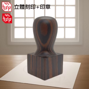 天然非洲黑檀公司章立體刻印