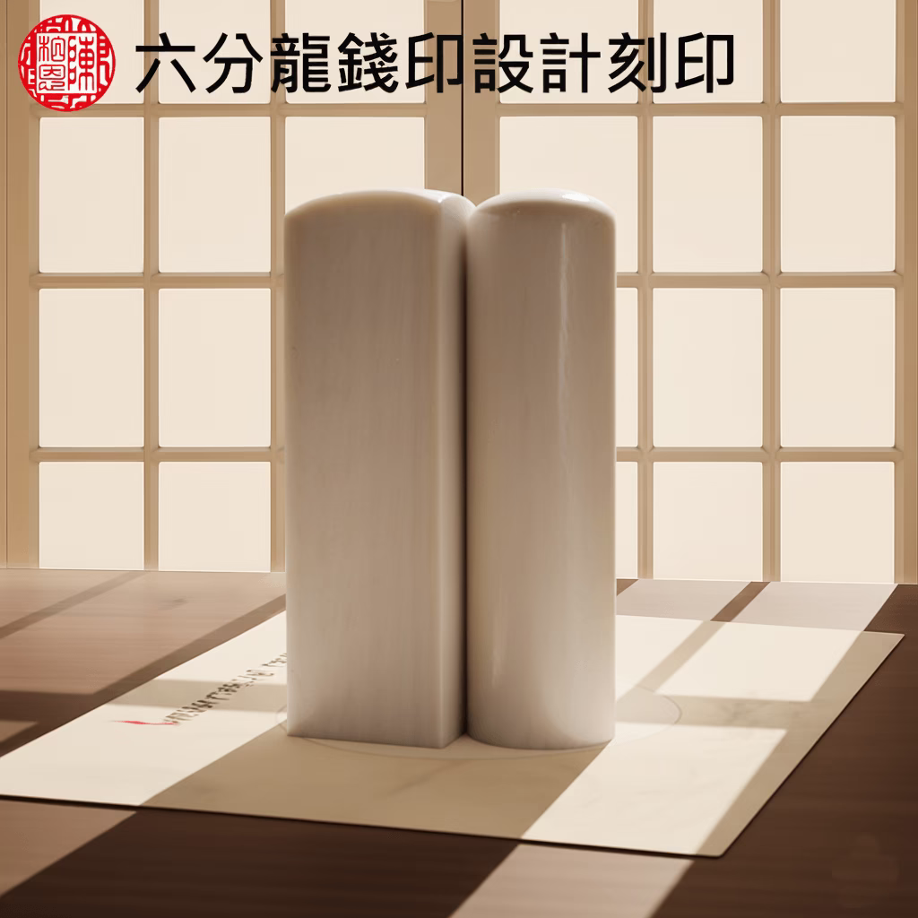 特殊六分珍珠牙龍錢印印章