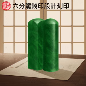 特殊六分海蜜蠟龍錢印印章