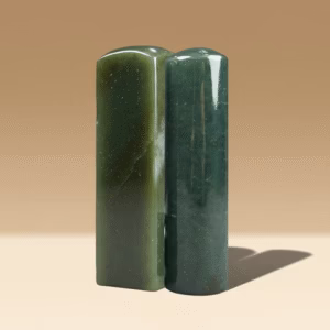 天然和闐碧玉印章