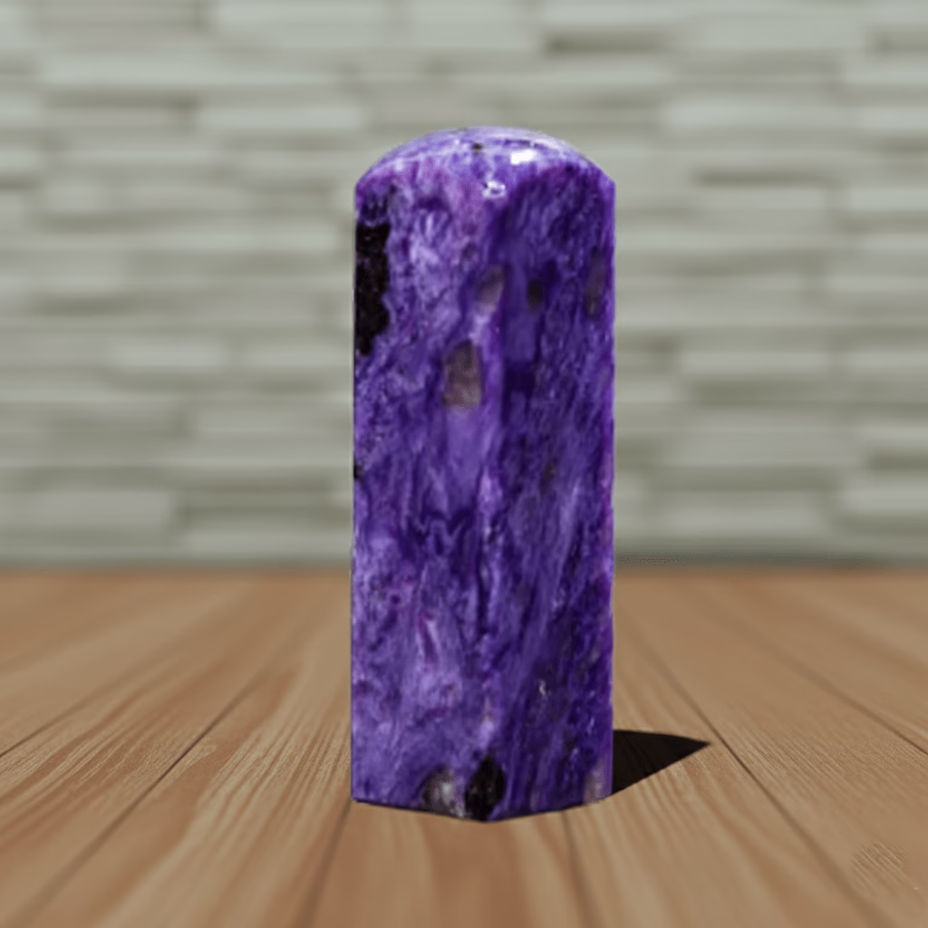 天然紫龍晶印章