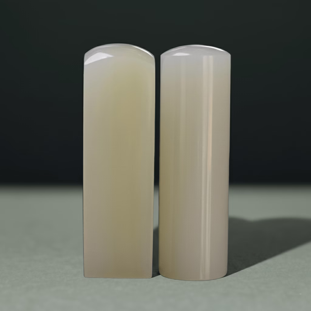 天然阿富汗青玉印章