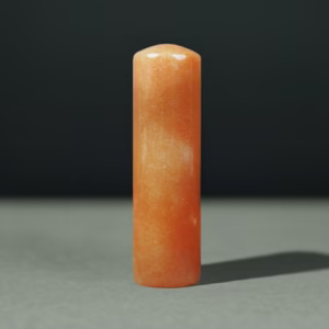 天然紅東菱玉印章