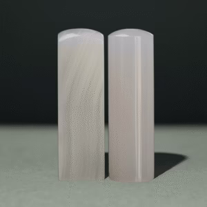 天然阿富汗白玉印章